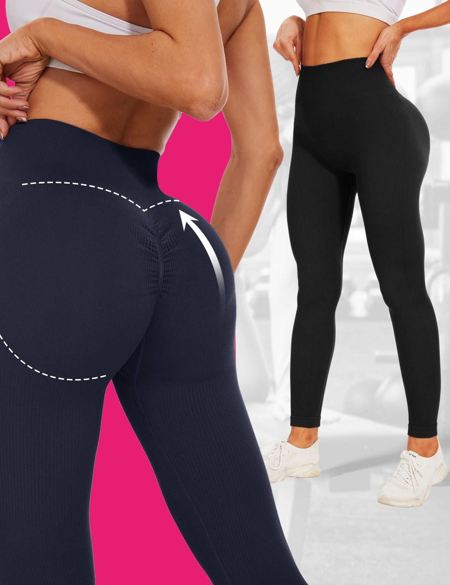 Women's cropped high waisted leggings