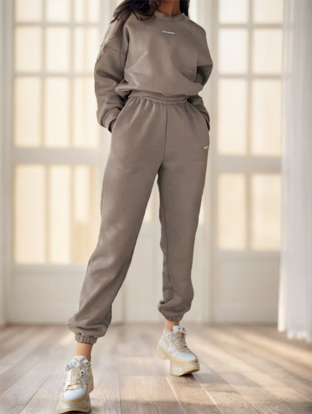2pcs Casual Letter Print Set