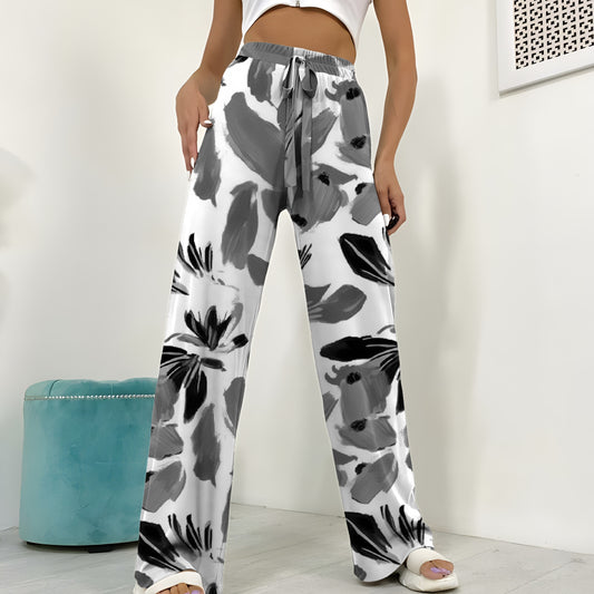 Ladies' Versatile Loose Pleated Wide Leg Pants