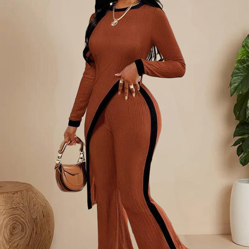 Women's Elegant Two-piece Long-sleeved Suit