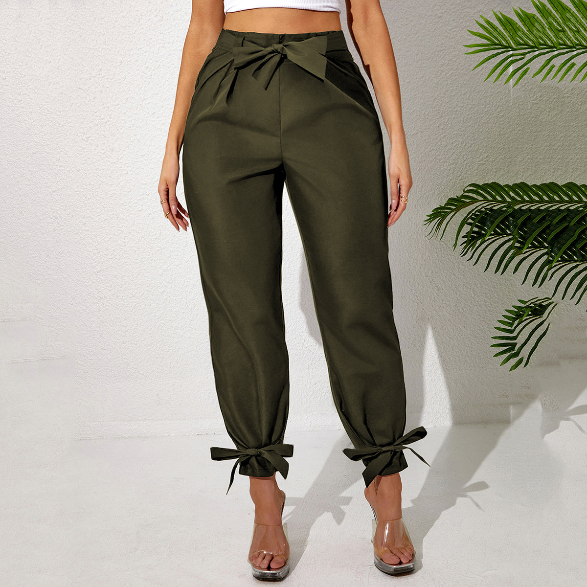 Women's Bow Tie Dress Pants