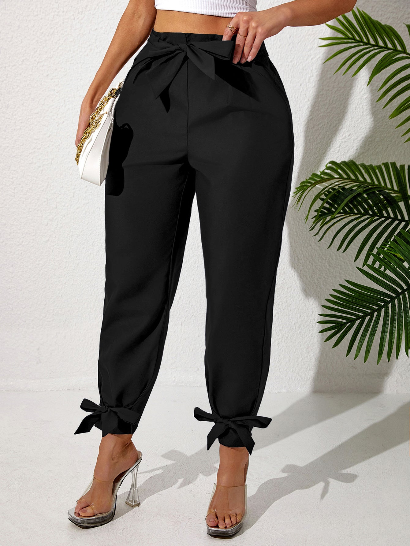 Women's Bow Tie Dress Pants