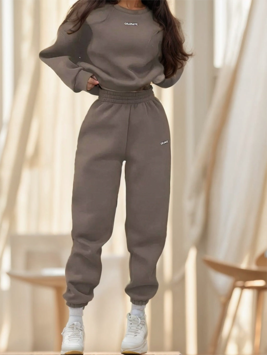 2pcs Casual Letter Print Set