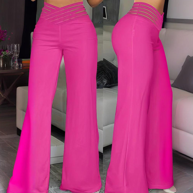 Women's Transparent Mesh Trousers