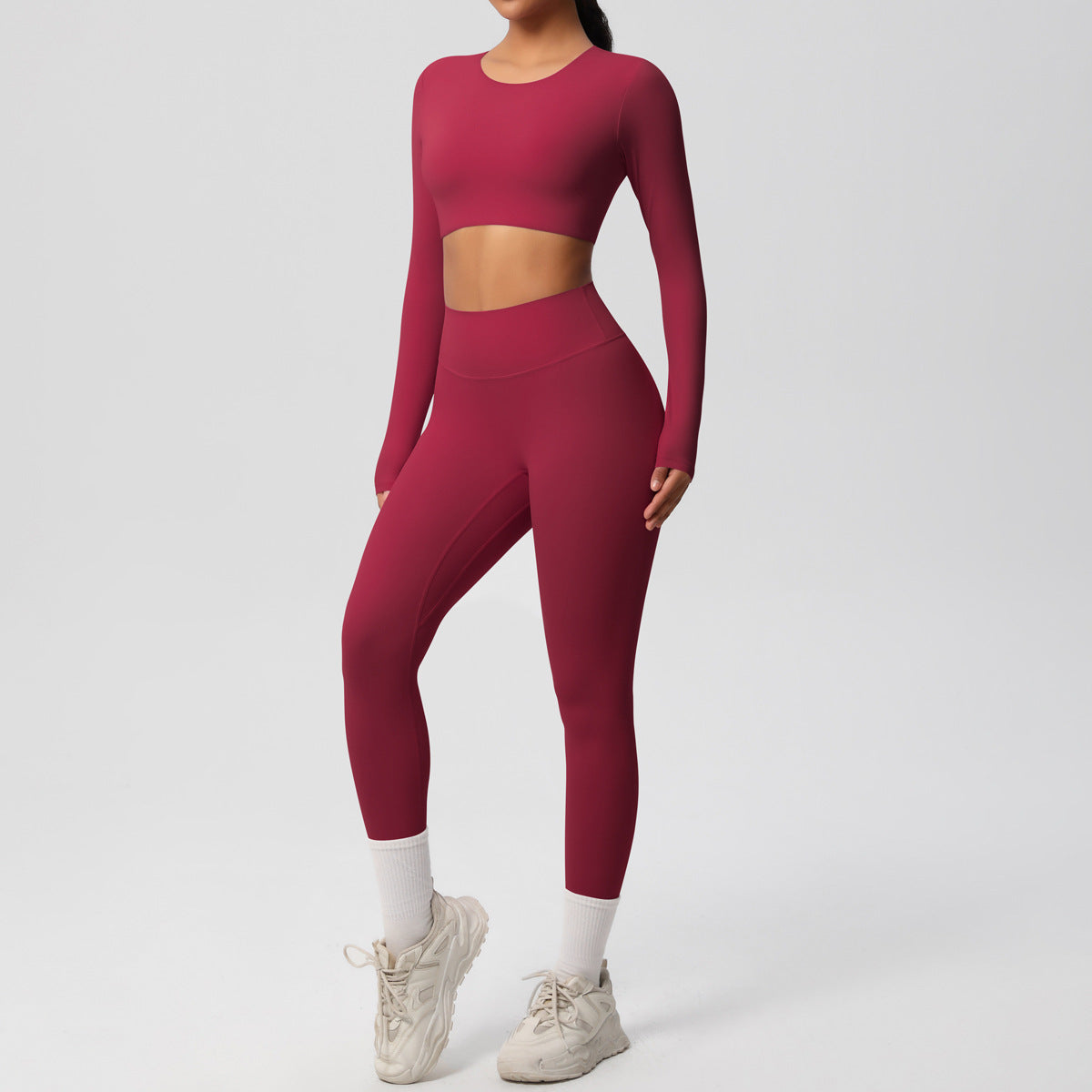 Solid Color Yoga Clothes Suit