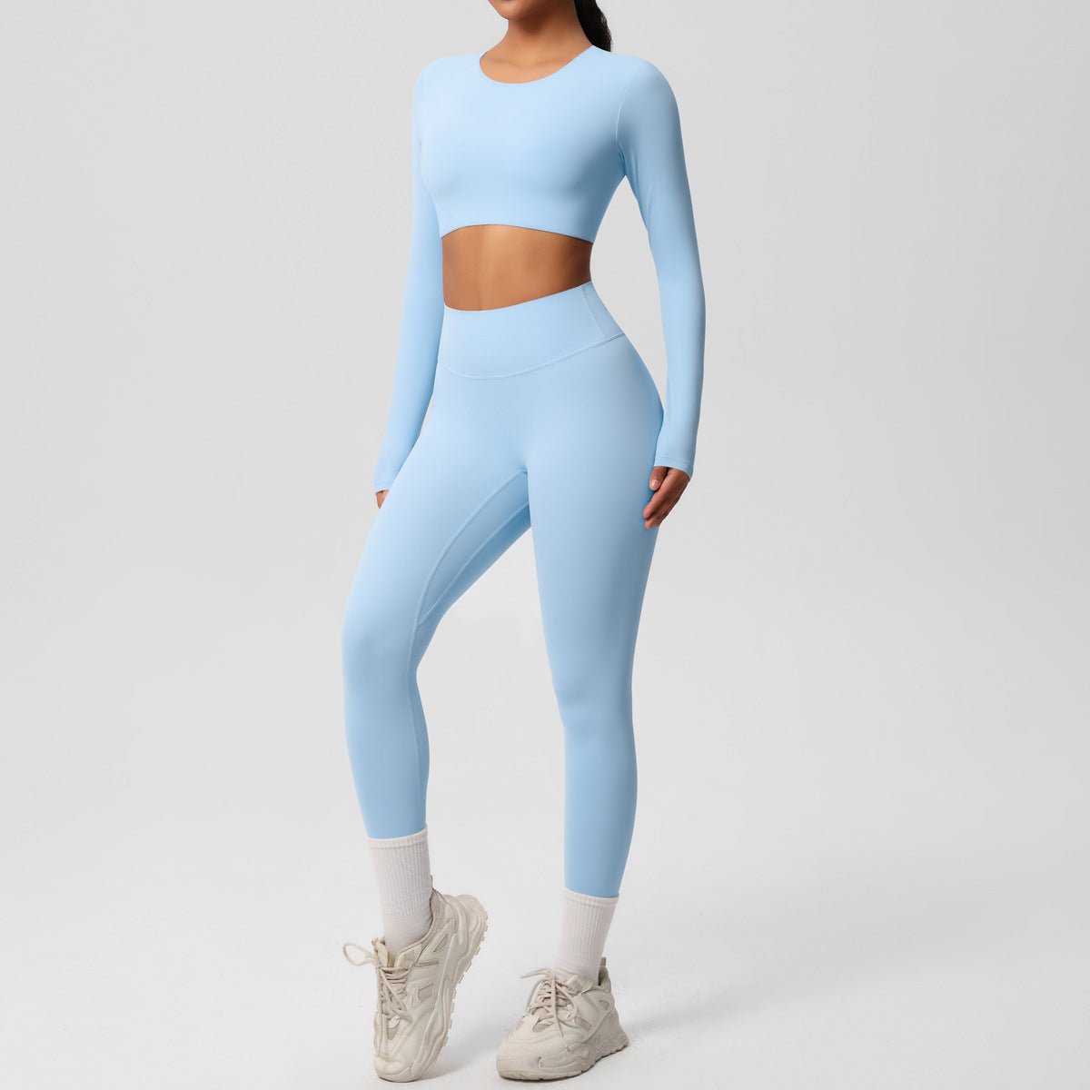 Solid Color Yoga Clothes Suit