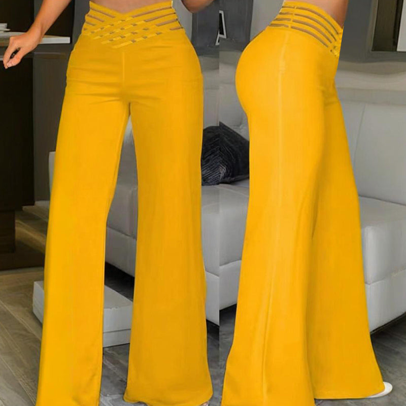 Women's Transparent Mesh Trousers